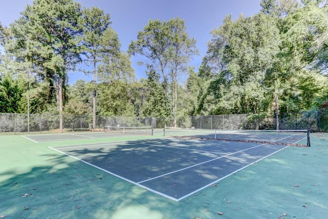 view of tennis court
