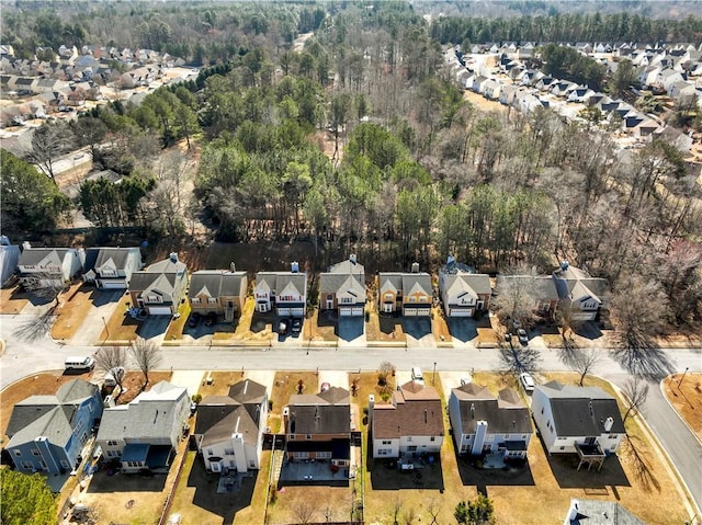 aerial view featuring a residential view