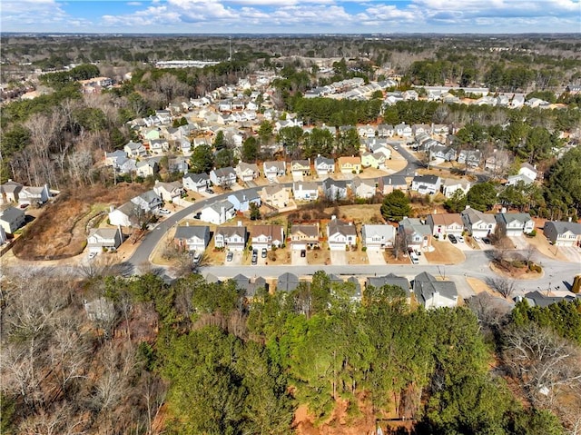 bird's eye view featuring a residential view