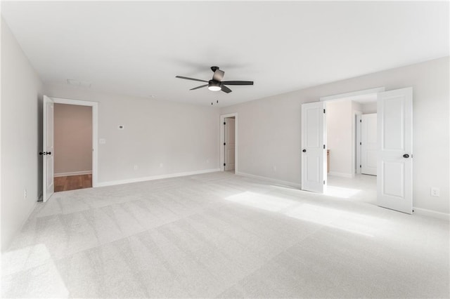 2719 Byess Ct, Marietta, GA 30064 - unfurnished room featuring ceiling fan, light colored carpet, and baseboards