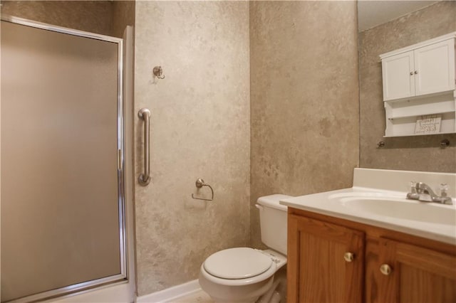 7930 River Fall Ct, Ball Ground, GA 30107 - full bathroom featuring a stall shower and vanity