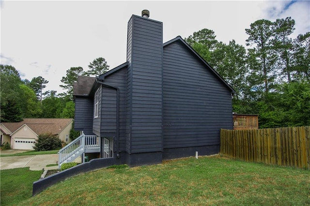 7930 River Fall Ct, Ball Ground, GA 30107 - view of side of property featuring a chimney