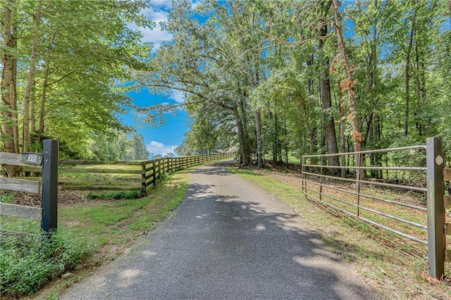 view of road