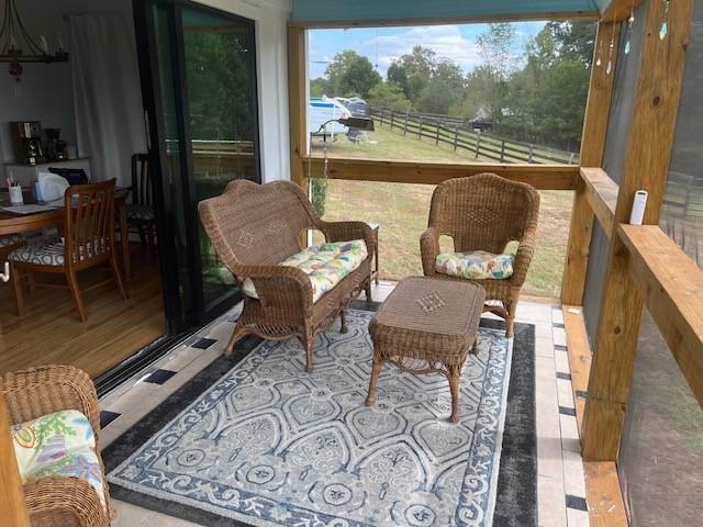 view of sunroom / solarium