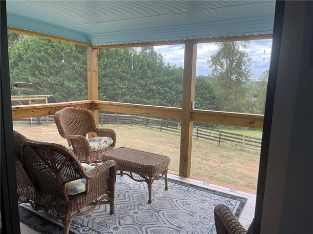 view of sunroom / solarium