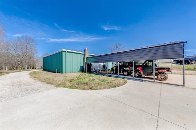 exterior space with driveway