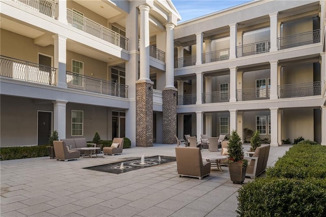 view of patio / terrace with an outdoor hangout area