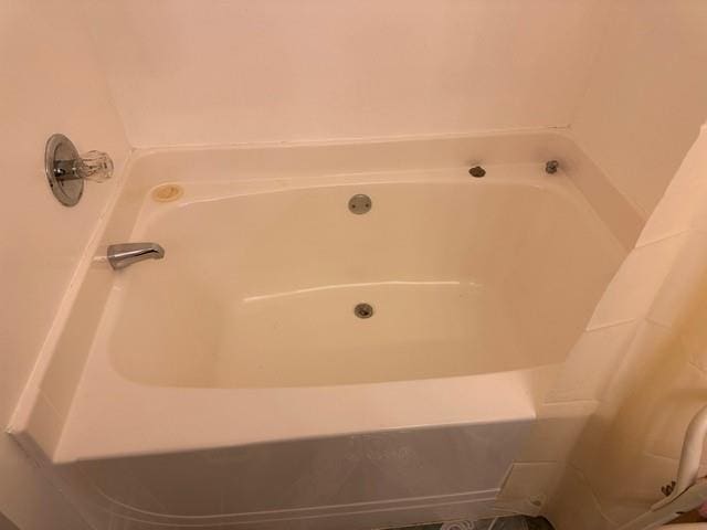 full bathroom featuring a washtub