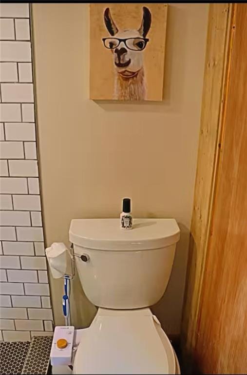 225 Overlook Cir, Clarkesville, GA 30523 - full bathroom with a tile shower and toilet