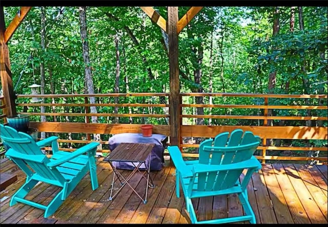 225 Overlook Cir, Clarkesville, GA 30523 - view of wooden deck