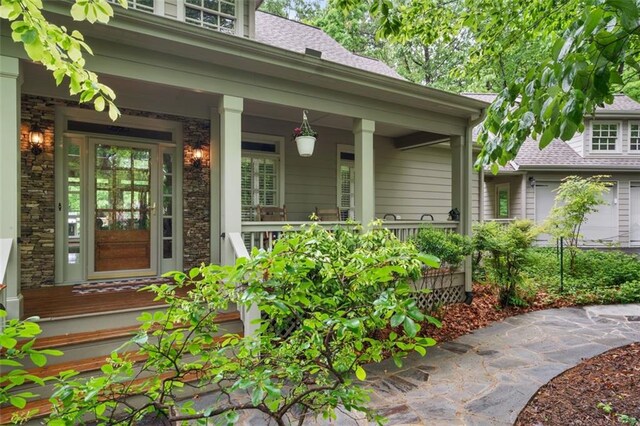 74 Cherokee Way, Big Canoe, GA 30143 - property entrance featuring covered porch