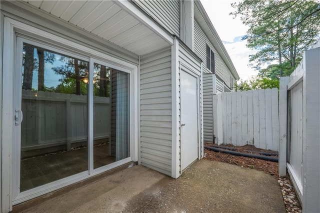 view of patio / terrace with a fenced backyard
