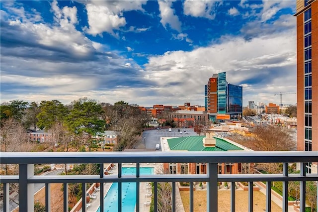 1820 Peachtree St NW Unit 811, Atlanta, GA 30309 - balcony featuring a city view