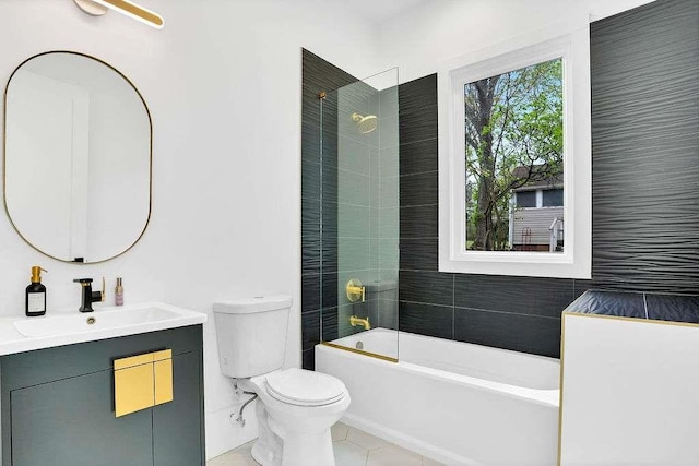 1598 Athens Ave, Atlanta, GA 30310 - bathroom featuring toilet, vanity, and bathtub / shower combination