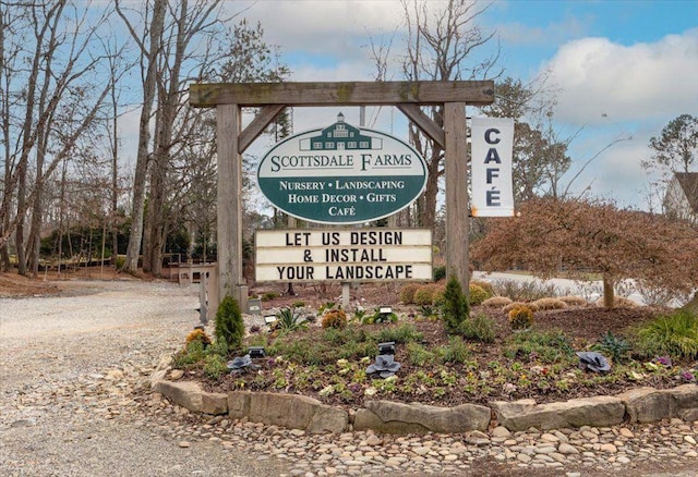 view of community / neighborhood sign