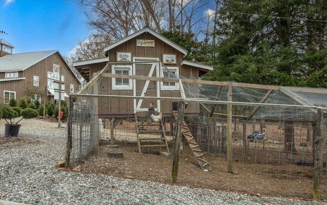 view of poultry coop