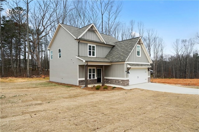 view of craftsman inspired home