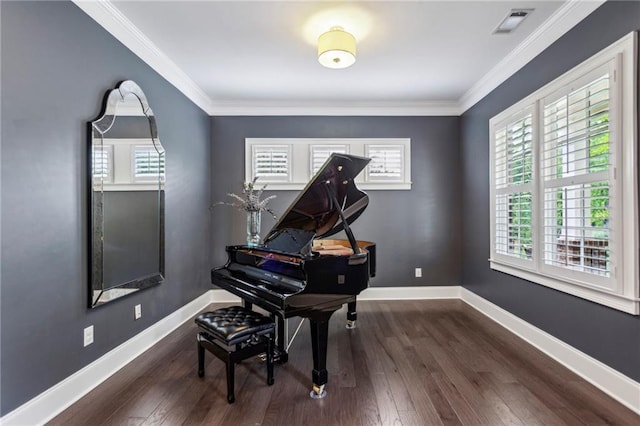 1393 Kings Park Dr NW, Kennesaw, GA 30152 - sitting room featuring plenty of natural light, wood finished floors, baseboards, and ornamental molding
