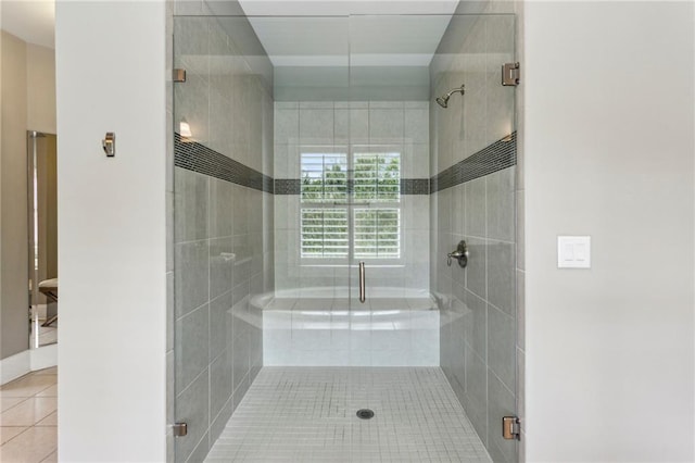 1393 Kings Park Dr NW, Kennesaw, GA 30152 - full bath with tile patterned floors and a shower stall