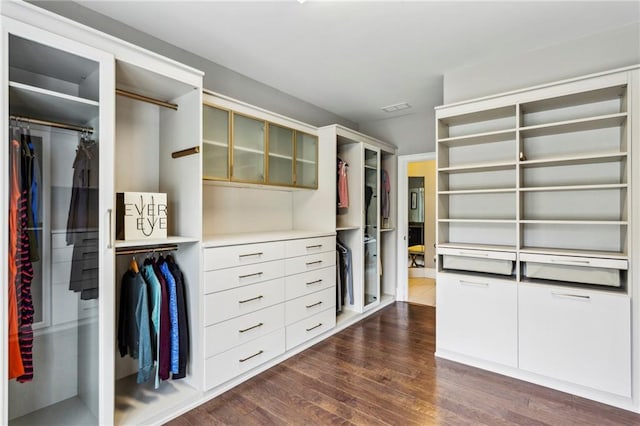 1393 Kings Park Dr NW, Kennesaw, GA 30152 - spacious closet featuring dark wood finished floors