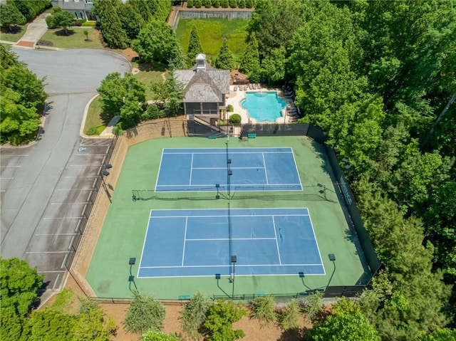 1393 Kings Park Dr NW, Kennesaw, GA 30152 - aerial view of a pool