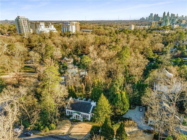 bird's eye view featuring a view of city