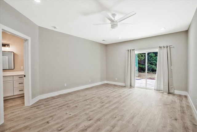 1950 Stethem Fry, Alpharetta, GA 30022 - empty room with ceiling fan, light wood-style floors, and recessed lighting
