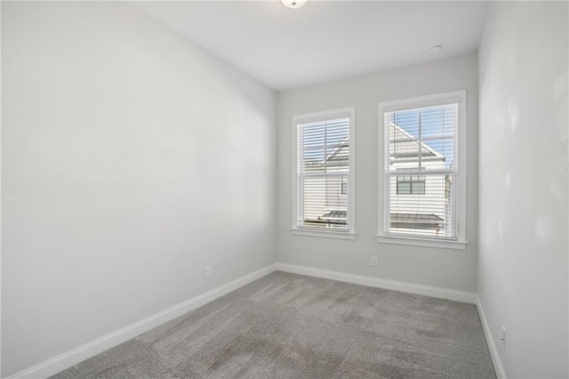 view of carpeted empty room