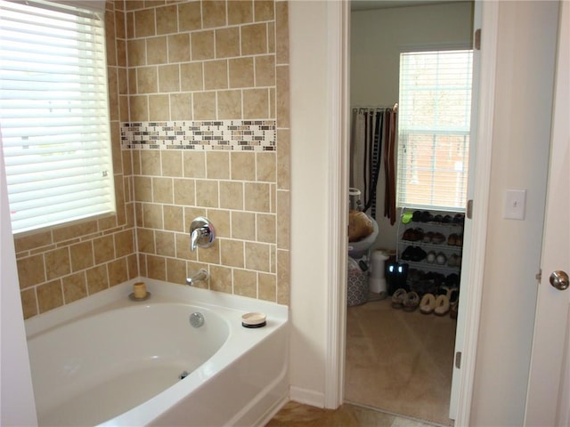 bathroom with a bathtub