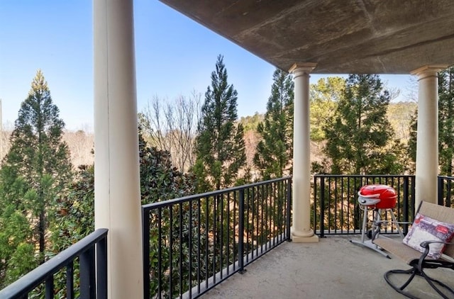 view of balcony