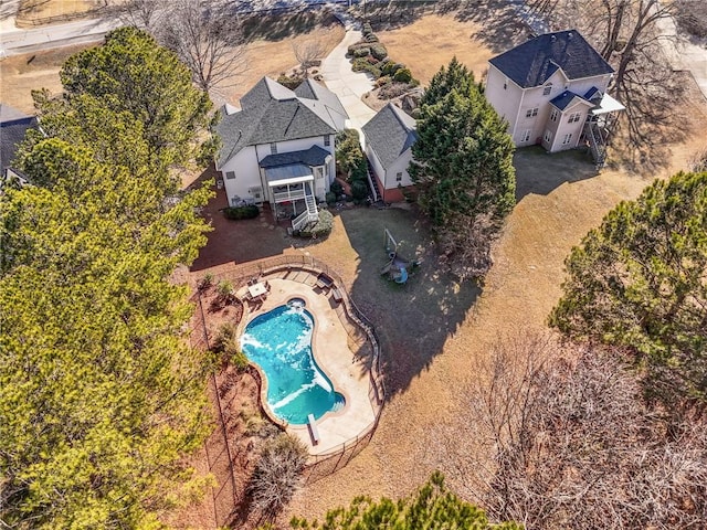 birds eye view of property