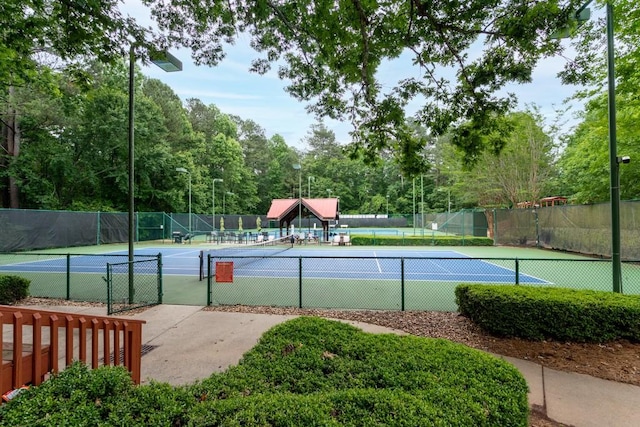 view of tennis court