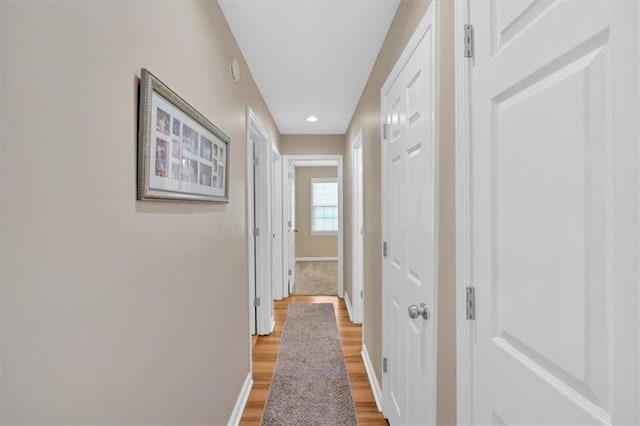 10 Shadow Ln, Cartersville, GA 30120 - hall with baseboards, light wood-type flooring, and recessed lighting