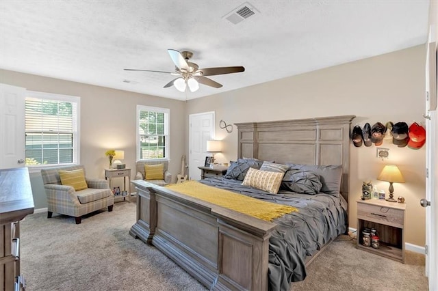 10 Shadow Ln, Cartersville, GA 30120 - bedroom featuring light colored carpet, baseboards, and ceiling fan