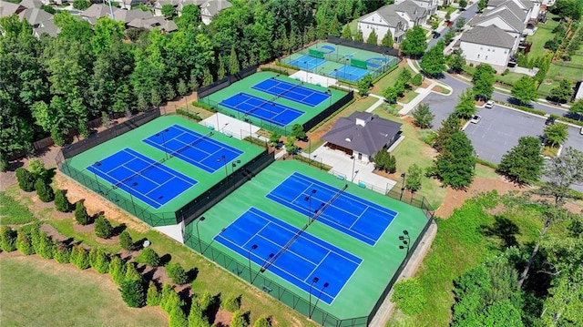 birds eye view of property featuring a residential view