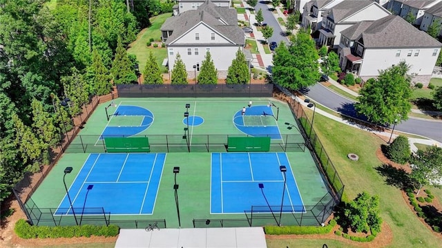 drone / aerial view with a residential view