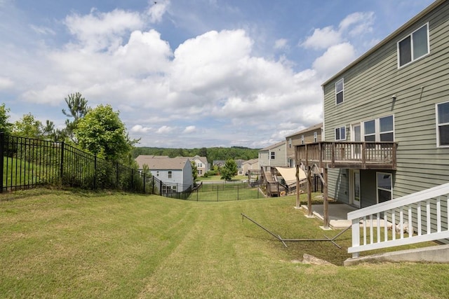 1530 Avalon Creek Rd, Sugar Hill, GA 30518 - view of yard featuring a deck, a residential view, and a patio