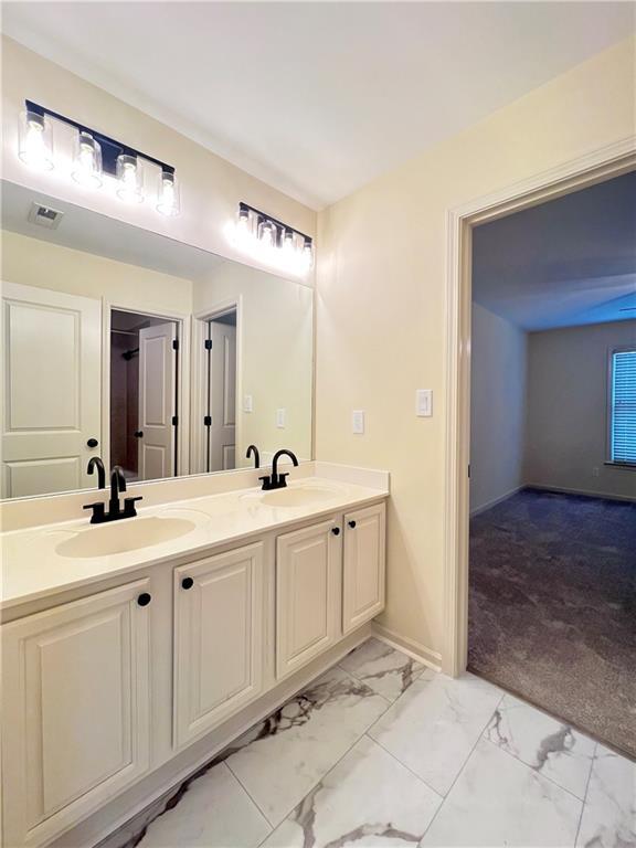 bathroom with vanity