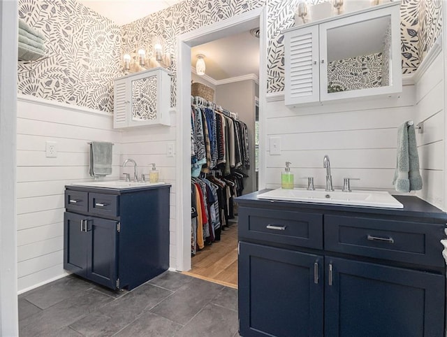 full bathroom with tile patterned flooring, shower / bath combination with curtain, vanity, and toilet