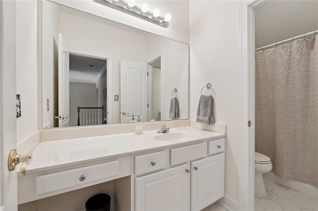 1125 Fairview Club Cir, Dacula, GA 30019 - bathroom with tile patterned flooring and vanity