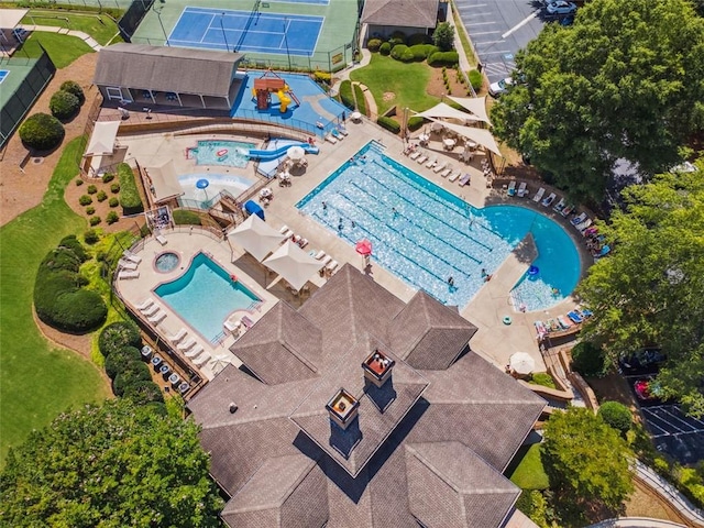 1125 Fairview Club Cir, Dacula, GA 30019 - aerial view of a pool area