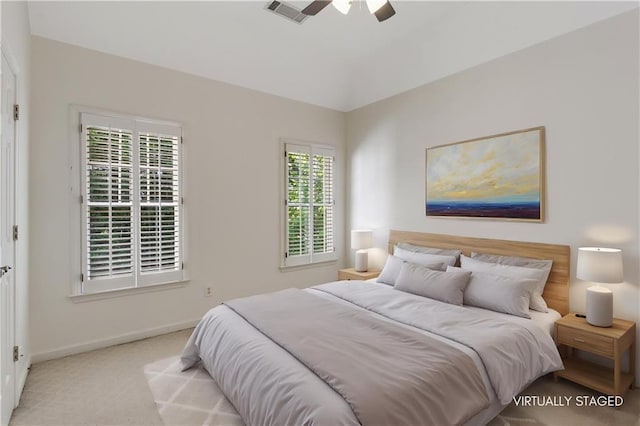 4679 Glenshire Pl, Dunwoody, GA 30338 - bedroom featuring carpet flooring, baseboards, and a ceiling fan