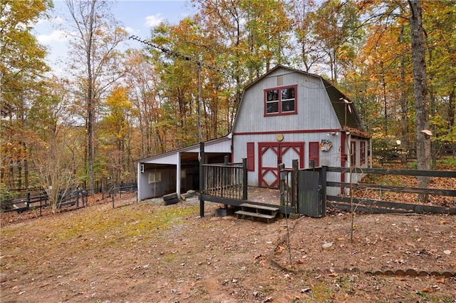 view of outbuilding