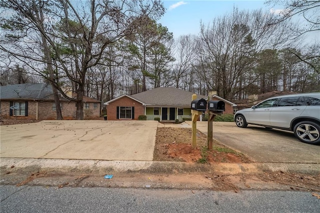 view of ranch-style home