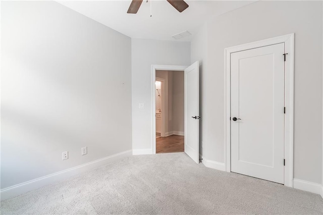 1964 Attell Way, Decatur, GA 30033 - unfurnished bedroom with carpet flooring, baseboards, and ceiling fan