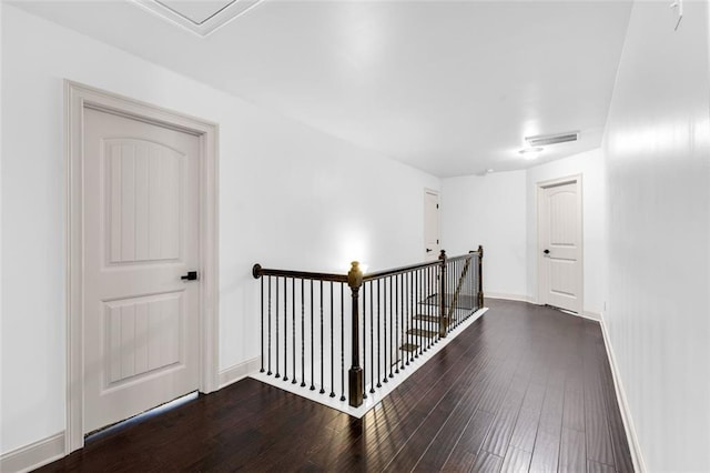 908 Rainsong Ct, Braselton, GA 30517 - hallway with an upstairs landing and wood finished floors