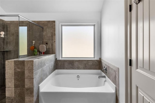 908 Rainsong Ct, Braselton, GA 30517 - bathroom with a bath and a tile shower