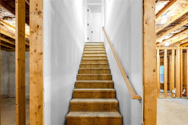 908 Rainsong Ct, Braselton, GA 30517 - stairs featuring concrete flooring