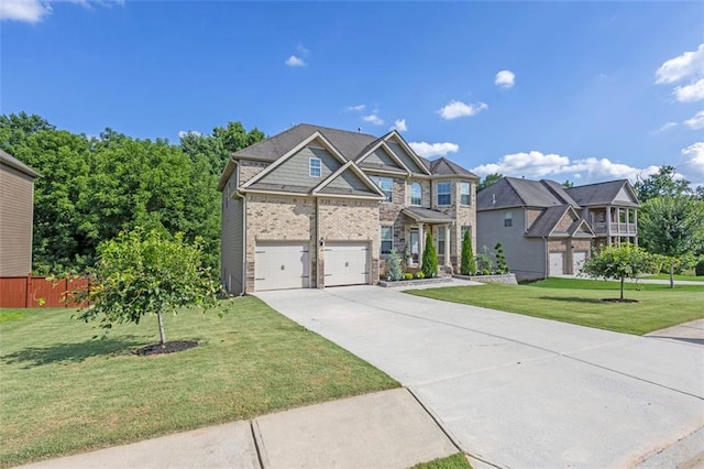908 Rainsong Ct, Braselton, GA 30517 - craftsman inspired home featuring driveway, a garage, and brick siding