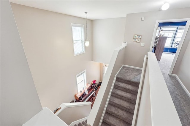 2026 Ellison Way NW Unit 13, Kennesaw, GA 30152 - stairway featuring carpet floors and baseboards
